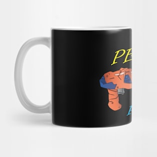 Pew Pew Pew Nerf Gun colored Mug